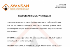 KKDIK MUAFIYET BELGESİ